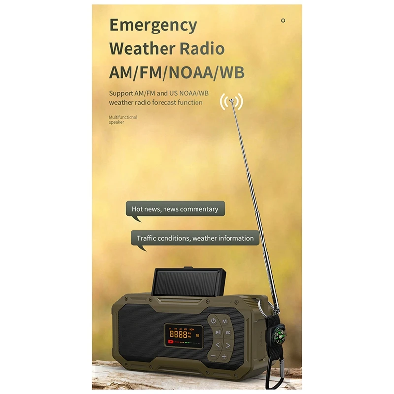 Аварийные метеорологические радиостанции ручная рукоятка солнечный