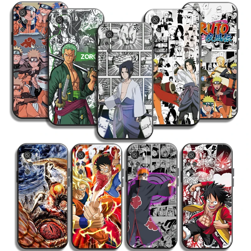 

Naruto One Piece Anime Phone Cases For Xiaomi Redmi 7 7A 9 9A 9T 8A 8 2021 7 8 Pro Note 8 9 Note 9T Soft TPU Coque Back Cover