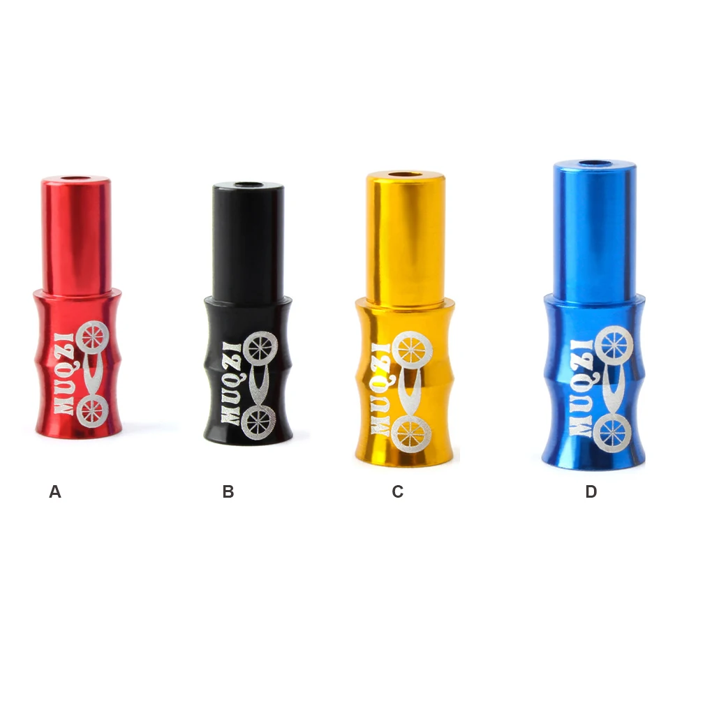 

10 Pieces Bicycle Cable End Caps Aluminium Alloy Multicolor Wear-resistant Mountain Bike Accessories Sports Gear Brake Black