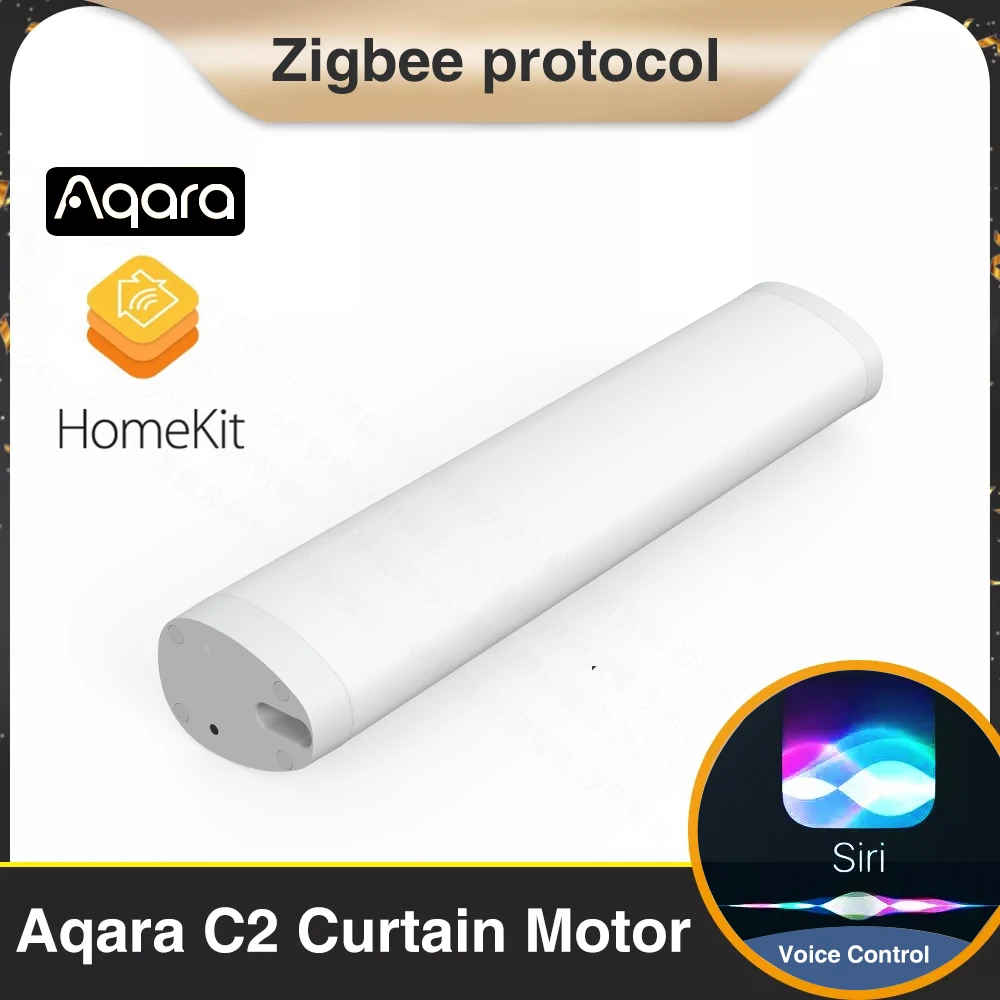 

Умный двигатель для штор Aqara C2 Zigbee 3,0, электрический трек, автоматический трек, мотор с высоким крутящим моментом, пульт дистанционного управления, работает с Apple Homekit