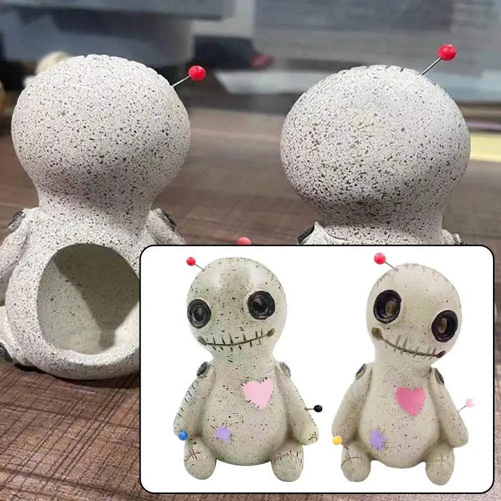 

Voodoo Doll Cone Burner Incense burner Censer Resin Home Desktop Handmade Props Decoration Sprayable Crafts Ornaments Ornam Z9F5