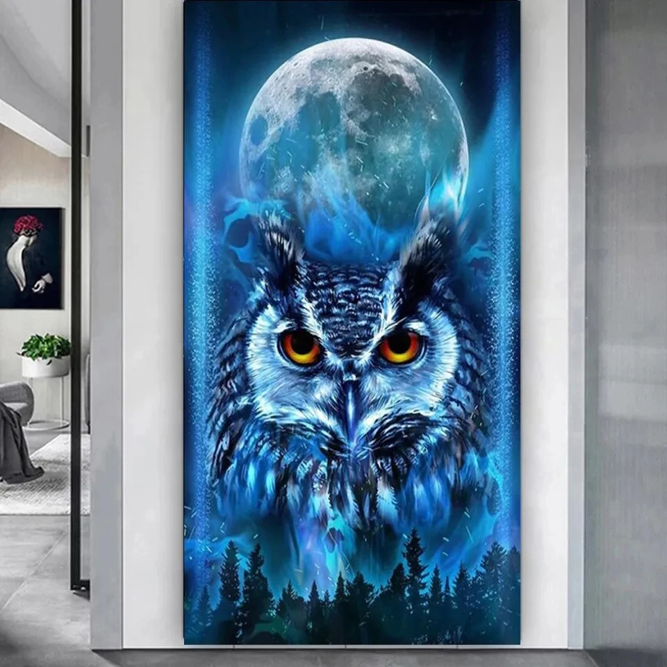 

5D алмазная живопись Мечта Замок Сова искусственная Алмазная мозаика вышивка полный квадратный большой размер Домашний Декор TT731