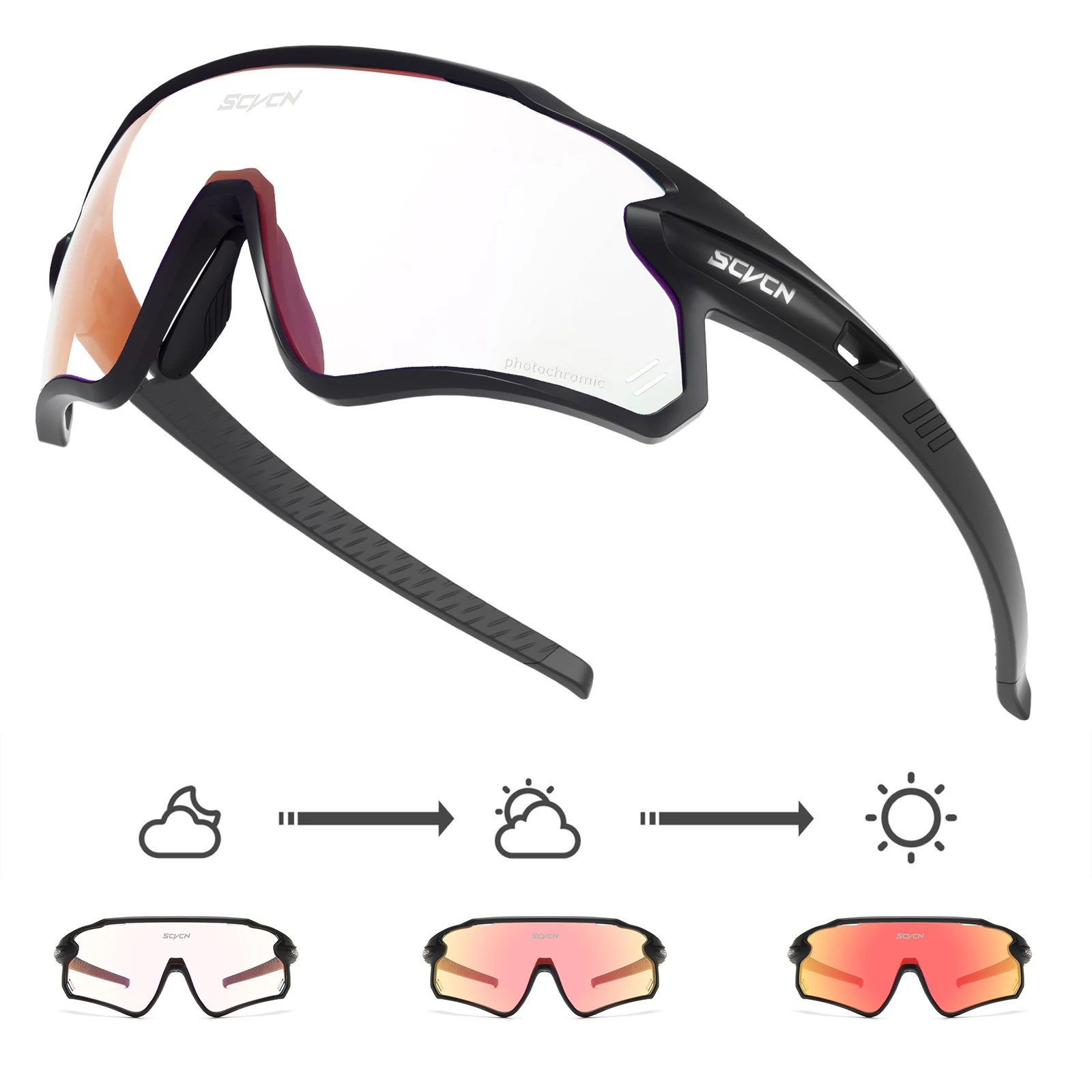 Фотохромные Велосипедные Солнцезащитные Очки Унисекс С Защитой UV400 Для Мужчин И