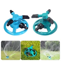 360 degree automatic rotating garden sprinkler system quick connect lawn rotating 3 adjustable nozzle garden irrigation supplies