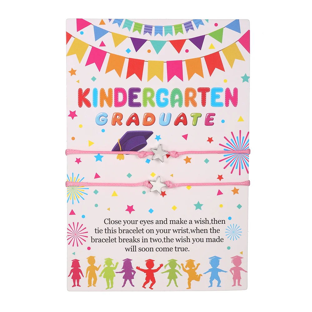 

Newest Five-pointed Star Wax Thread Braided Card Bracelet For Child Couple Friendly Bracelet Jewelry pulseras mujer pulsera