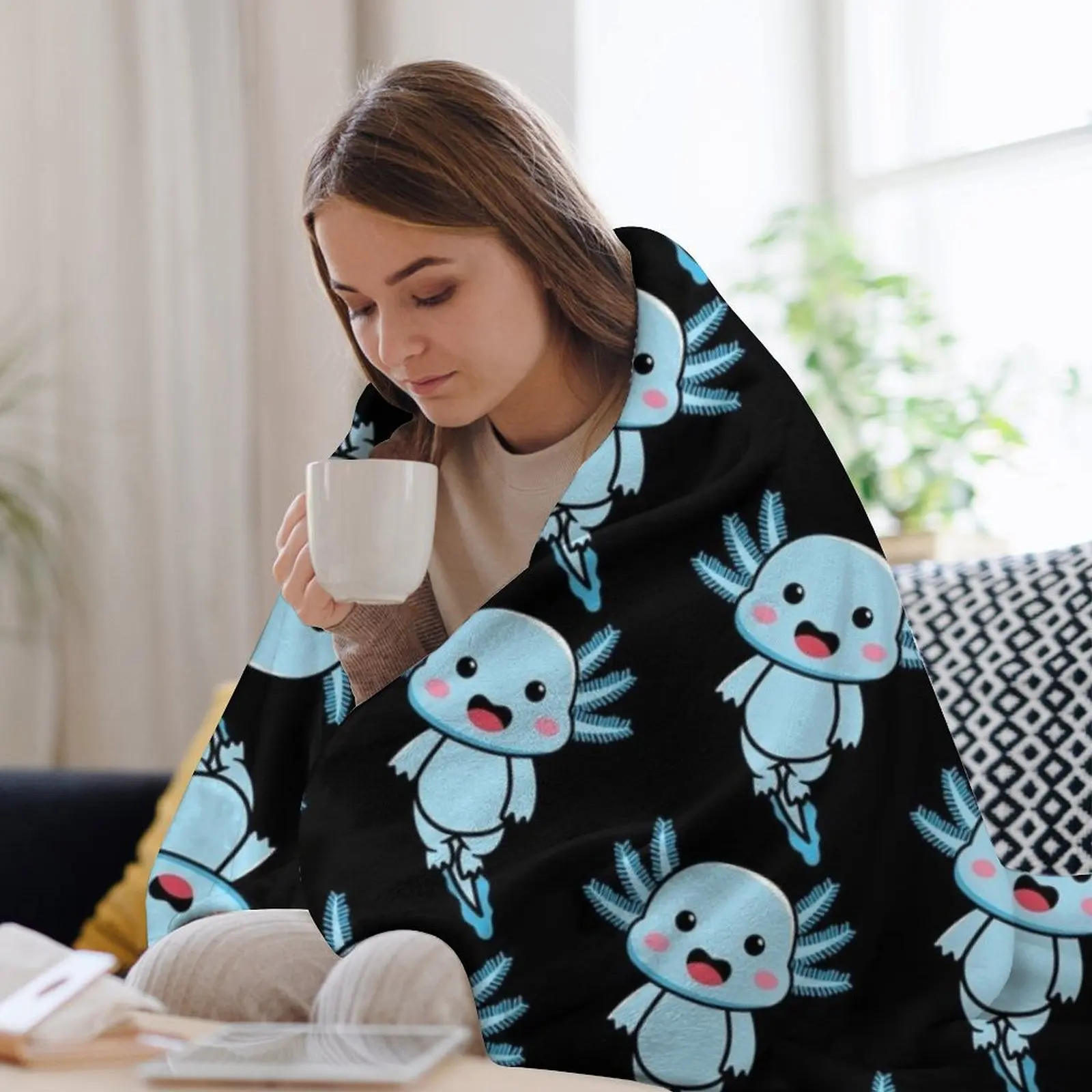 Копия осьольта-рептилия осьольта Плед Одеяло