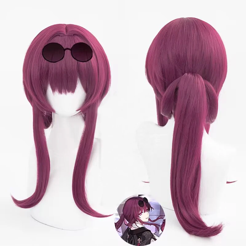 

Honkai Star Rail Game Kafka Cosplay Wig Rose Purple Heat Resistant Synthetic Cosplay Wigs Simulated Scalp Kafka Wigs Halloween