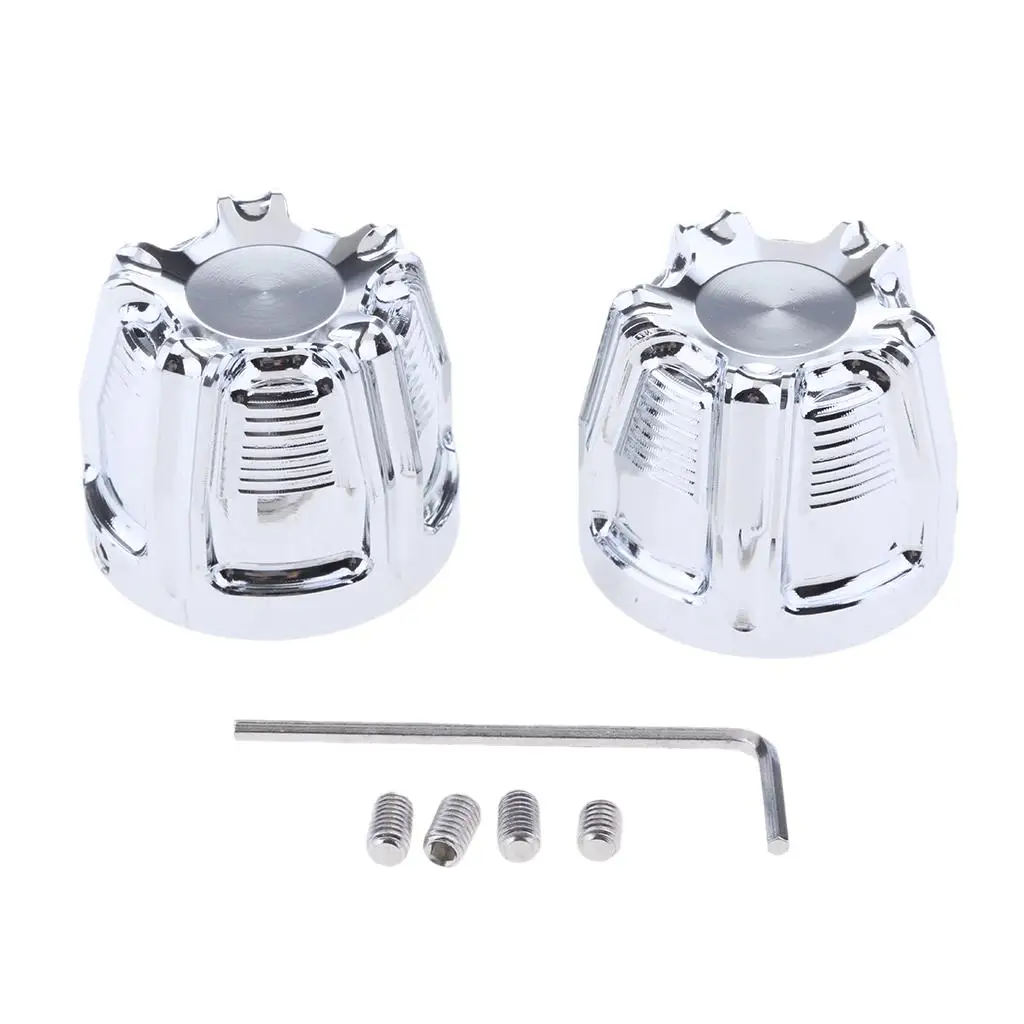 

Numerically Controlled Axle Nut Cover for King FLHR Glide Road