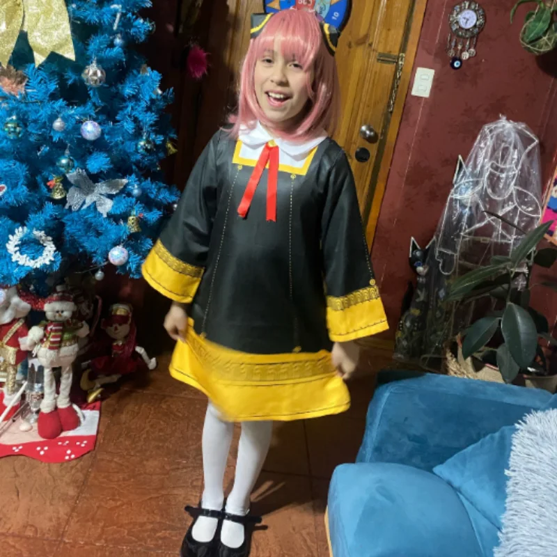 Аниме Spy Family Anya Косплей Костюм Женский Ania Eden Academy Детский женский праздничный