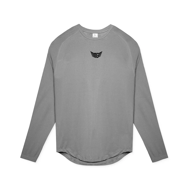 Мужские топы с длинным рукавом удобная облегающая футболка для бега баскетбола