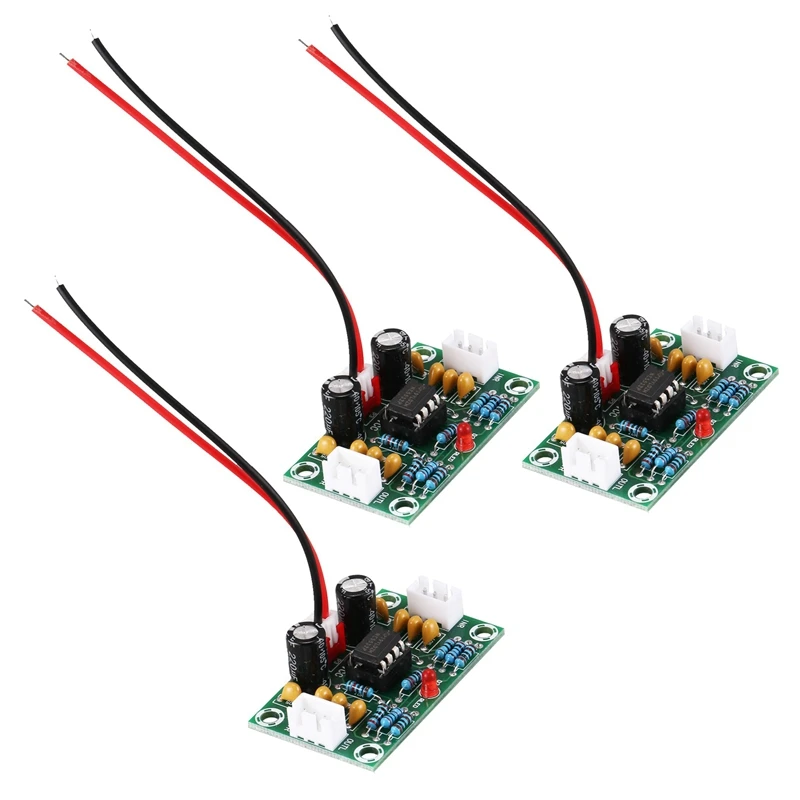 

3X Mini Preamp Op Amp Module Amplifier Dual Channel NE5532 Preamplifier Tone Board 5 Times Wide Voltage 12-30V