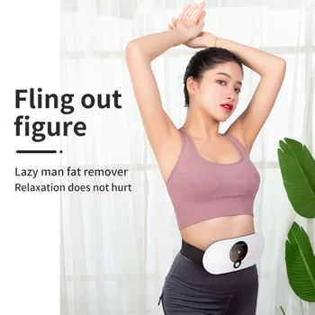 Body Shaping Massage Electric Abdominal Slimming Machine Vibrator Weight Loss Waist Belly Fat Burning Fitness Anti Cellulite 3