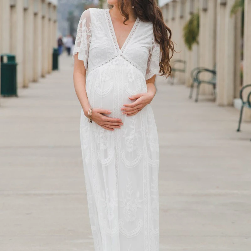 

Longer Summer Fotoshoot Maternity Dresses for Photo Shoot Sexy Wedding Maxi Photography Pregnancy Dress Night Luxury Woman
