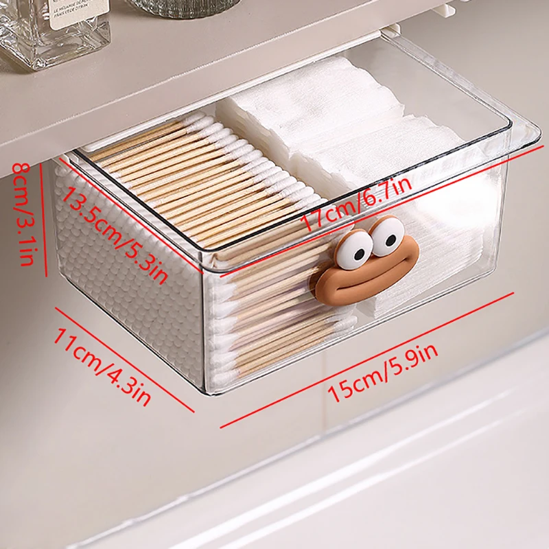 Стиль ящика большой ящик для хранения прозрачный шкаф с большим ртом мультяшная