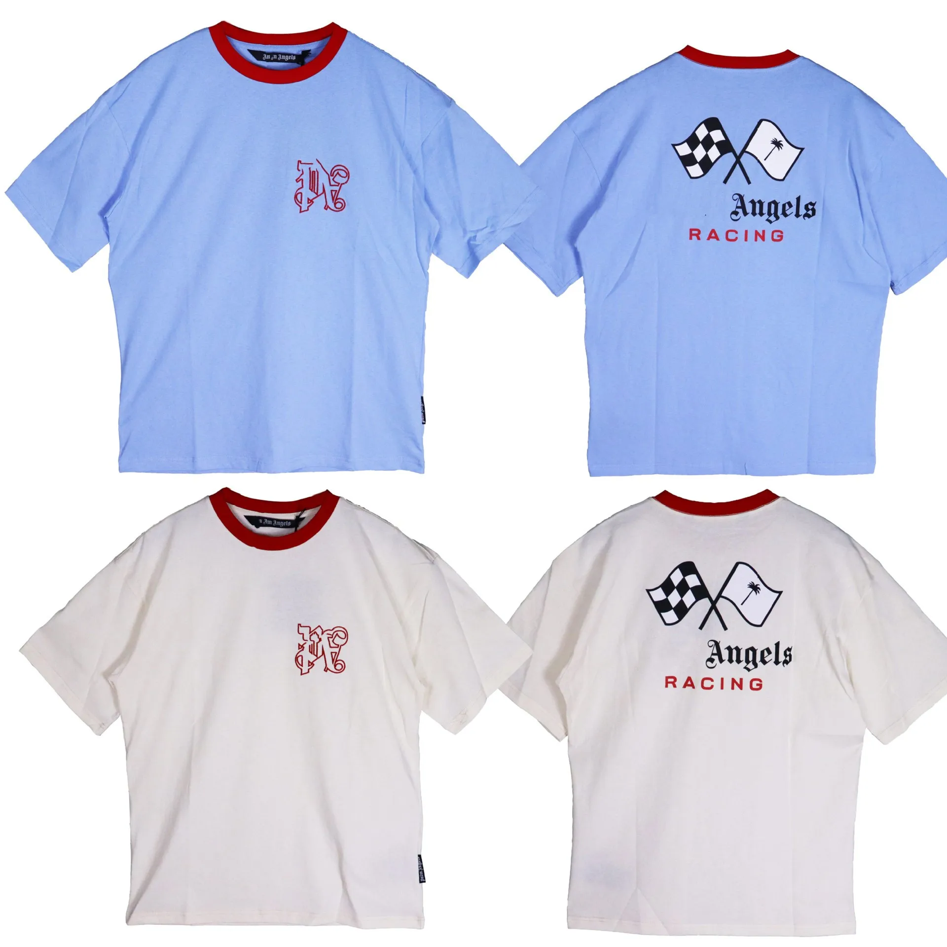 

23SS Angel men's and women's loose T-shirt alphabet print fashion casual Crewneck T-shirt cotton casual T-shirt