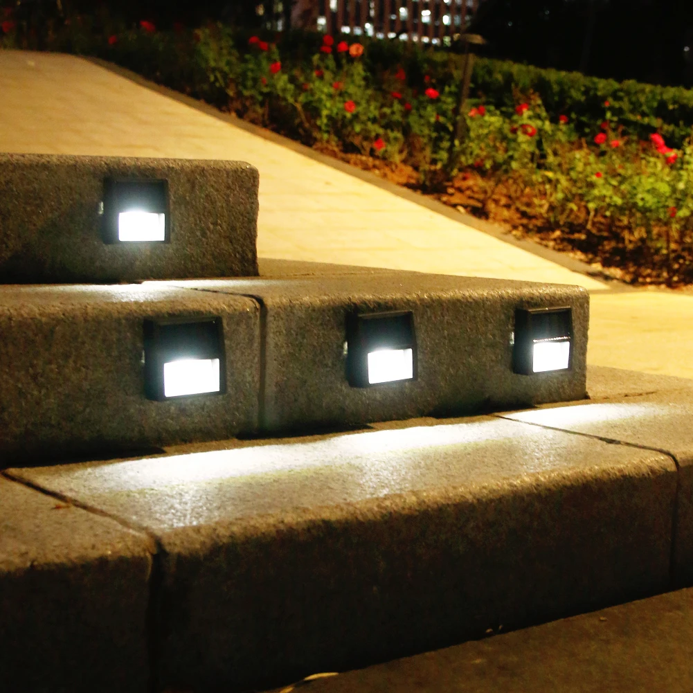

2pcs LED Solar Light Lawn Lamp Waterproof Light Lamp Landscape Outdoor Garden Lawn Staircase Decor Street Ornament