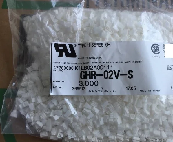 

GHR-02V-S CONN GH HOUSING 2POS 1.25MM JST Connectors terminals housings 100% New and original parts