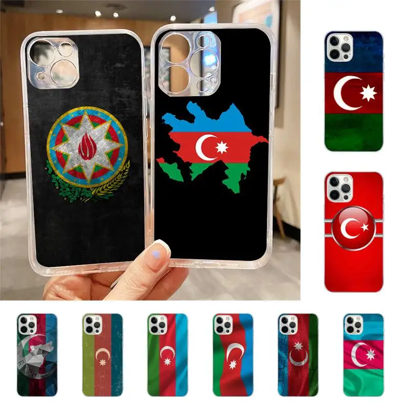 

YAzerbaijan Flag Phone Case For Iphone 7 8 Plus X Xr Xs 11 12 13 Se2020 Mini Mobile Iphones 14 Pro Max Case