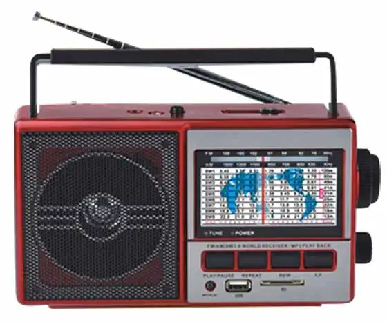 EVERTON RT-41BT * RT-41U USB/SD/FM/SW3 перезаряжаемая WORLD RADIO (VT-3061)*(VT-3095) | Радио