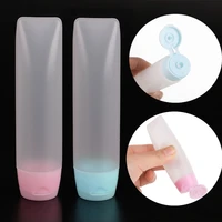 plastic hose travel bottles 3050ml different width empty squeeze containers leakproof refillable for shampoo conditioner lotion