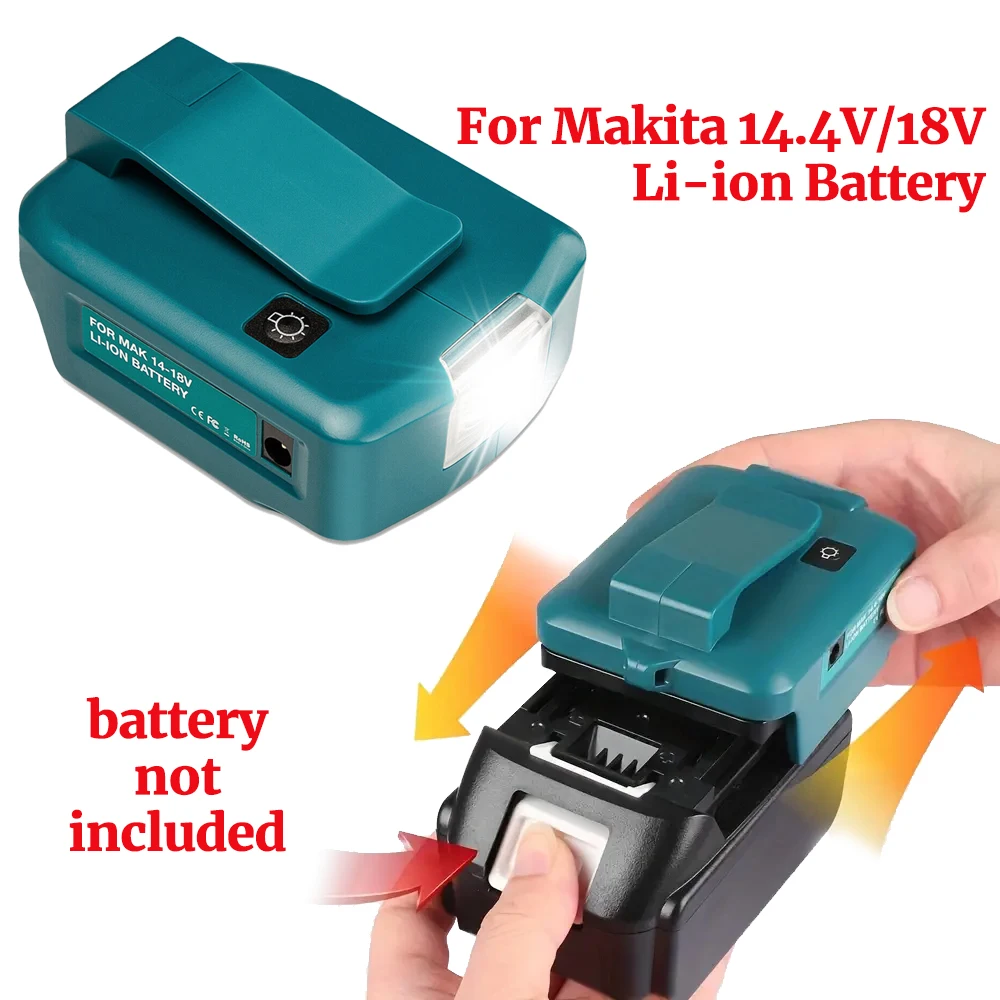 

Адаптер для аккумулятора Makita 14,4 В/18 в, BL1830 BL1430
