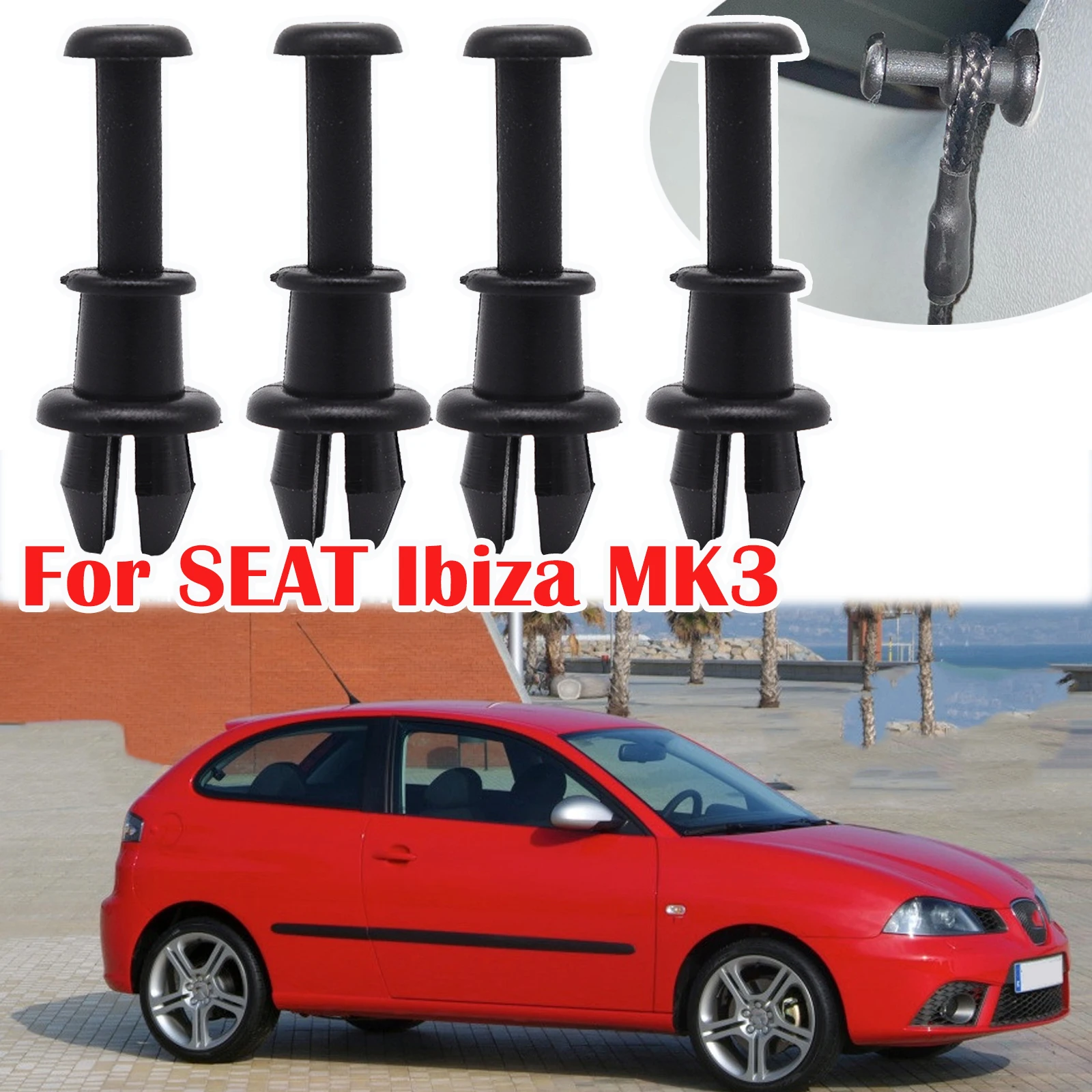 Для SEAT Ibiza MK3 6L MK4 6J MK5 6F/KJ1 2002-2021 Автомобильный задний багажник Полка для посылок