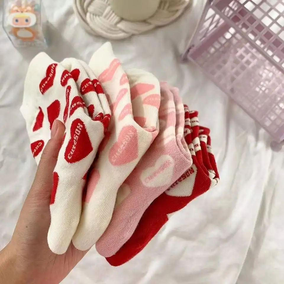 

Новые носки-трубы с надписью love в японском и корейском стиле, милые спортивные носки для девочек в стиле Академии