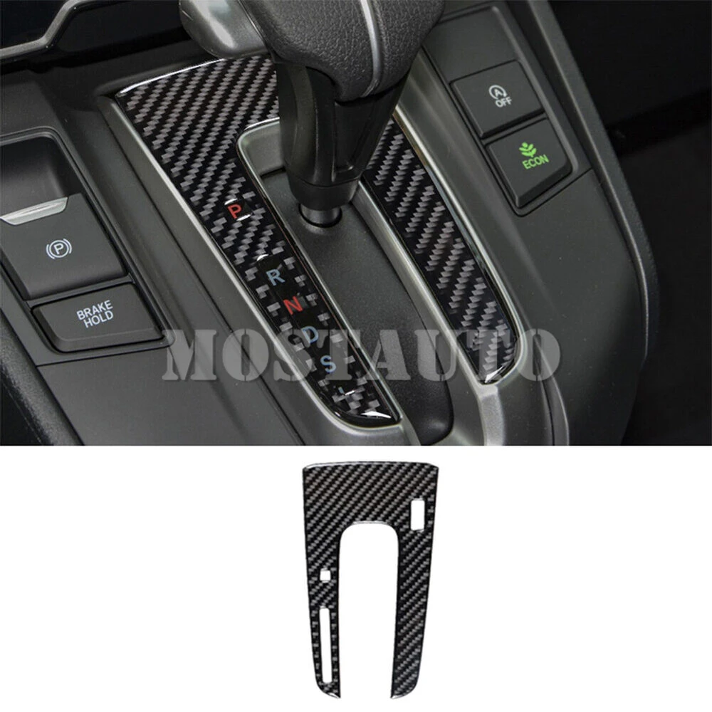 

For Honda CR-V Soft Carbon Fiber Interior Center Console Gear Shift Box Frame Trim Cover 2017-2021 1pcs （2 Color）