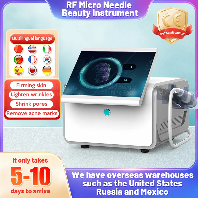 

Radio Frequency Microneedle Machine with Cold Hammer RF Fractional Skin Tightening Acne Scars Stretch Marks Removal For Salon