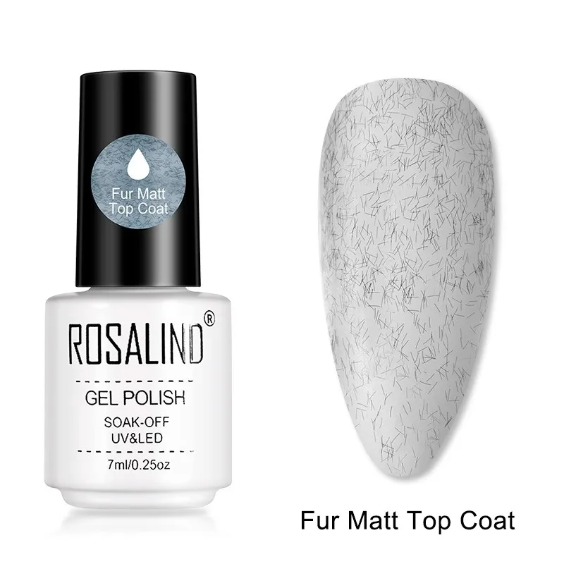 

ROSALIND Gelish Gel Polish For Frosted Fur Seal Layer Art Foundation Gel Reinforce No Wipe Gel Long Lasting Lacquer