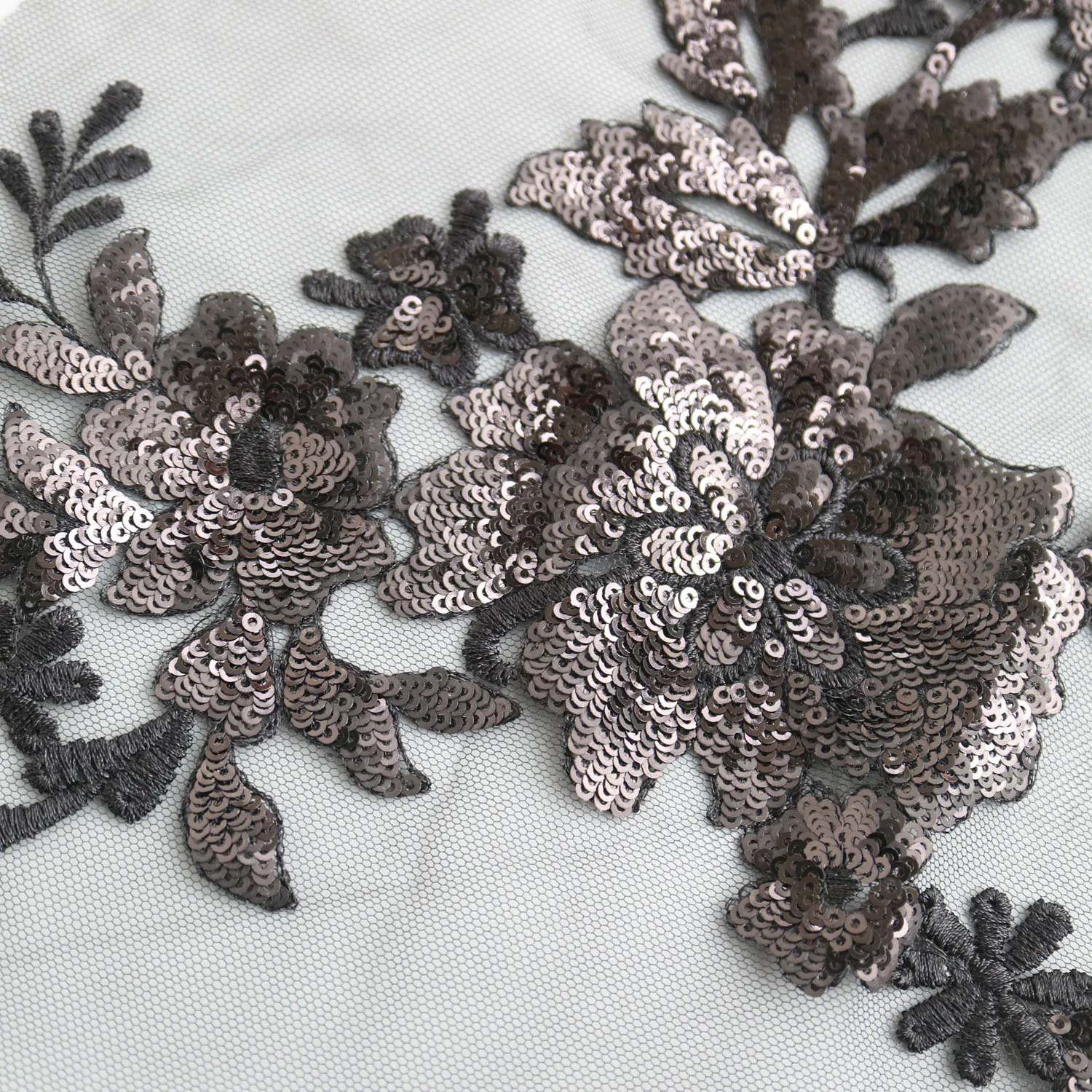 1 шт. 37*24 см большая вышитая аппликация с блестками кружевные тканевые аксессуары