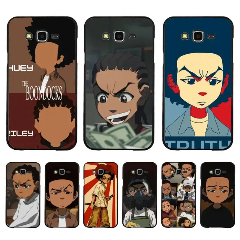 

Huey Freeman Boondocks Phone Case for Samsung J 2 3 4 5 6 7 8 prime plus 2018 2017 2016 core