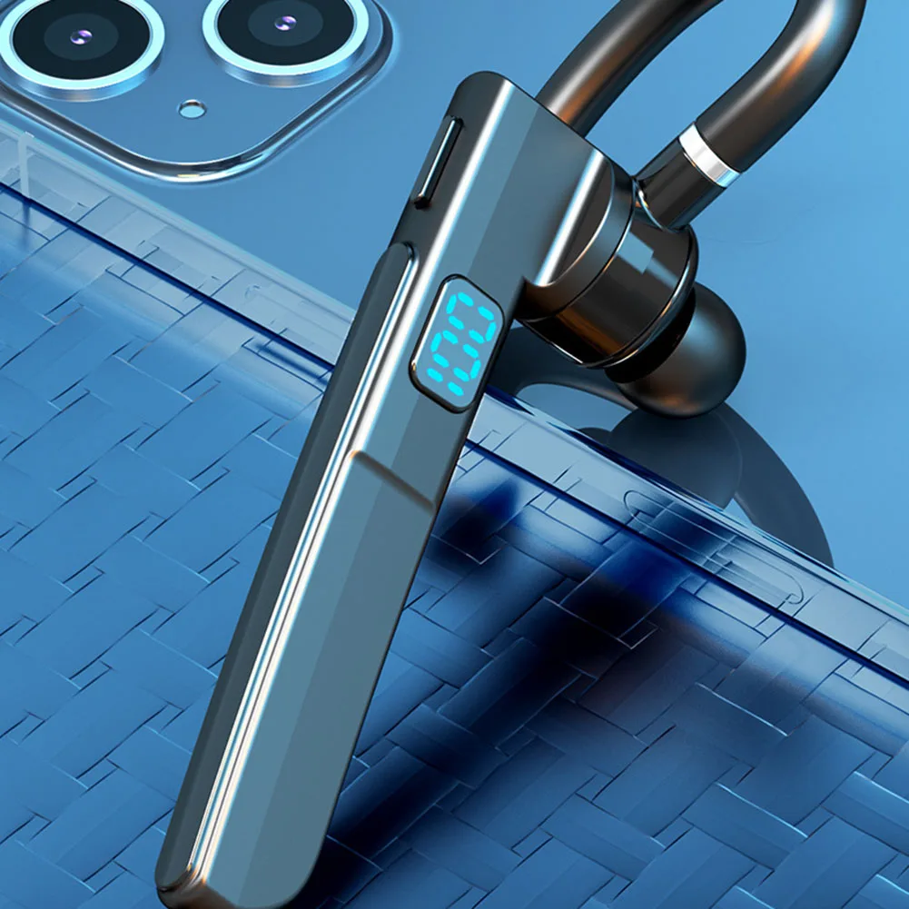 

Wireless Bluetooth 4.1 Earpiece Noise Cancelling Trucker Headset Dual Mic Earbud Stylish Appearance Produce Clear Loud Sound