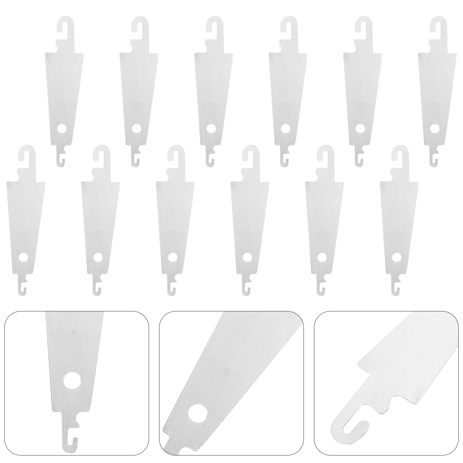 

100 Pcs Threader Stainless Steel Needle Metal Hole Punch Tool Quick Sewing Cross Stitch