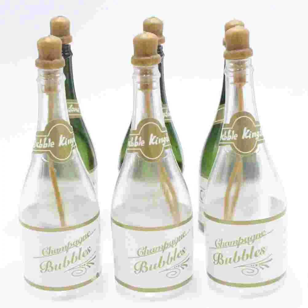 

24 Pcs Party Decoration Wedding Champagne Bottle Bubble Bottles Small Mini Champagne Bride Mini