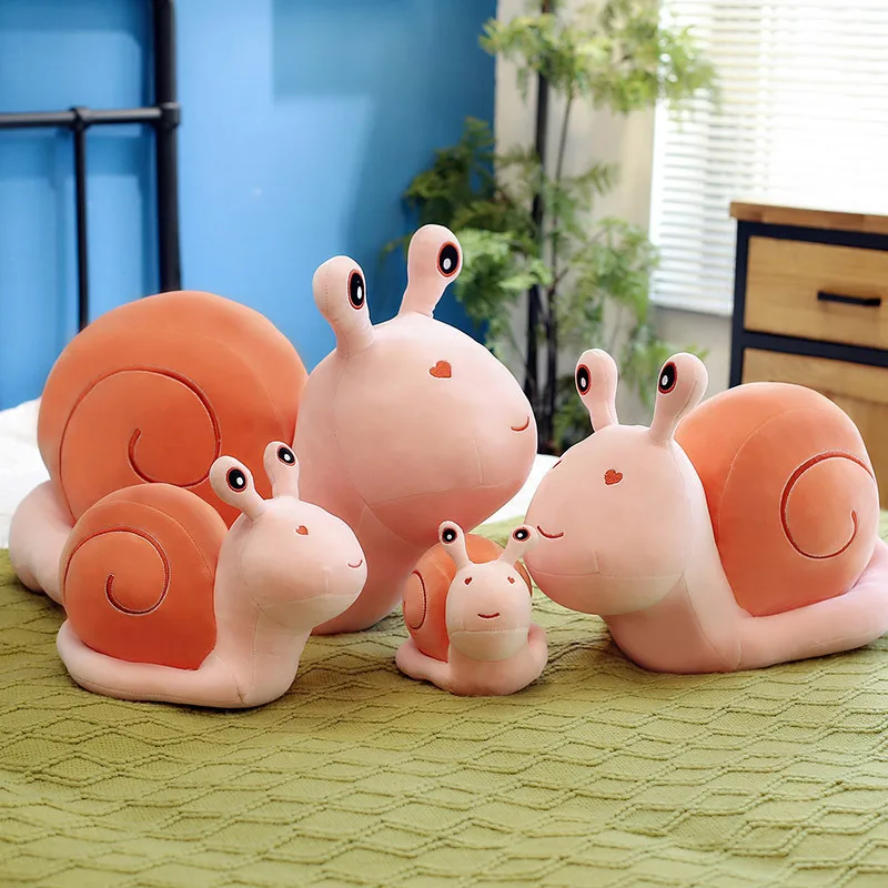 

Zqswkl 35/50/65cm snail doll plush toy doll grab machine dolls cartoon sleep comfort throw pillows for children gift