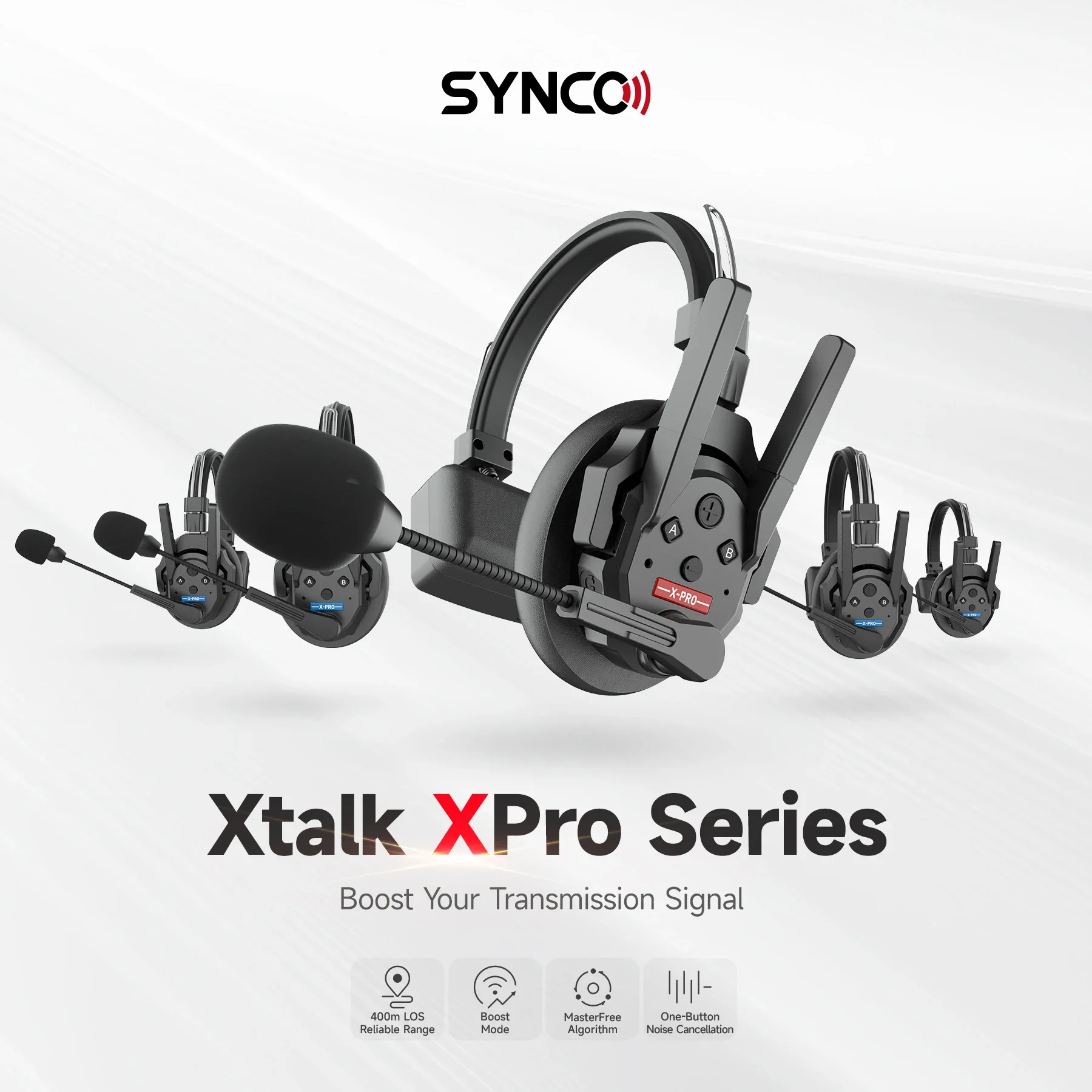 Synco Xtalk Pro X2 X5 2 4G Полнодуплексная система беспроводного звонка с шумоподавлением