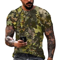 camouflage clothing veteran mens t shirt 3d print military vintage trend short sleeve loose casual oversized top tshirts xxs6xl