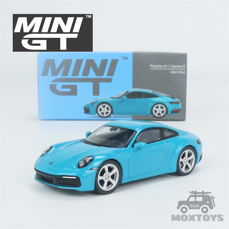 

MINI GT 1:64 911 (992) Carrera S Miami Blue Diecast Model Car