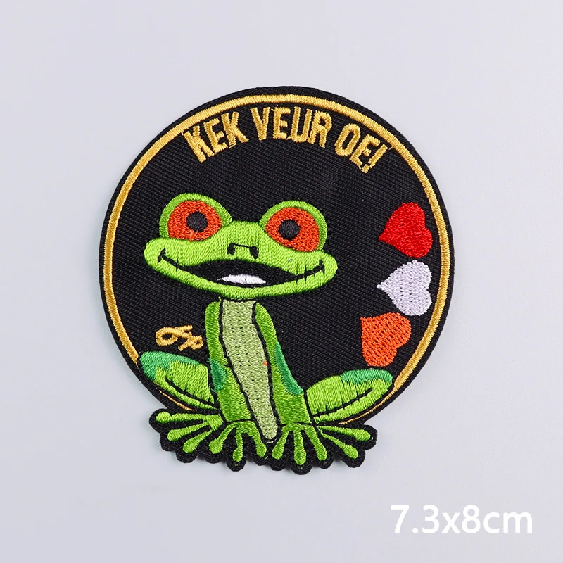 Новые патчи с вышивкой эмблемой Oeteldonk лягушки карнавала для одежды