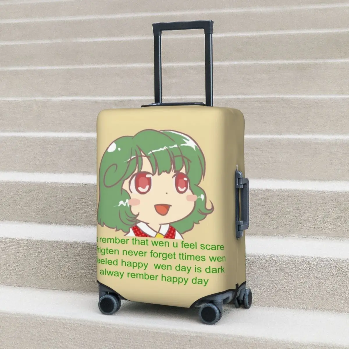 

Touhou Project Suitcase Cover Chibi Yuuka Comforts You Business Flight Strectch Luggage Accesories Protection