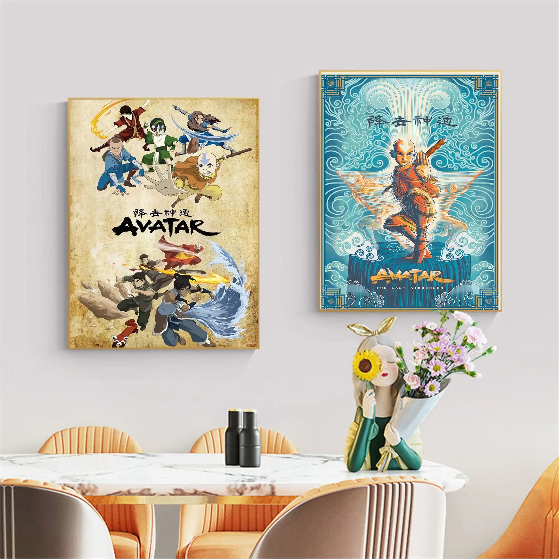 

Avatar The Last Airbender Aang Fight Good Quality Prints And Posters HD Quality Wall Art Retro For Home Nordic Home Decor