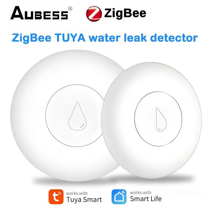 

Датчик утечки воды ZigBee, датчик с полным оповещением о переполнении резервуара, охранная сигнализация, умное управление через приложение