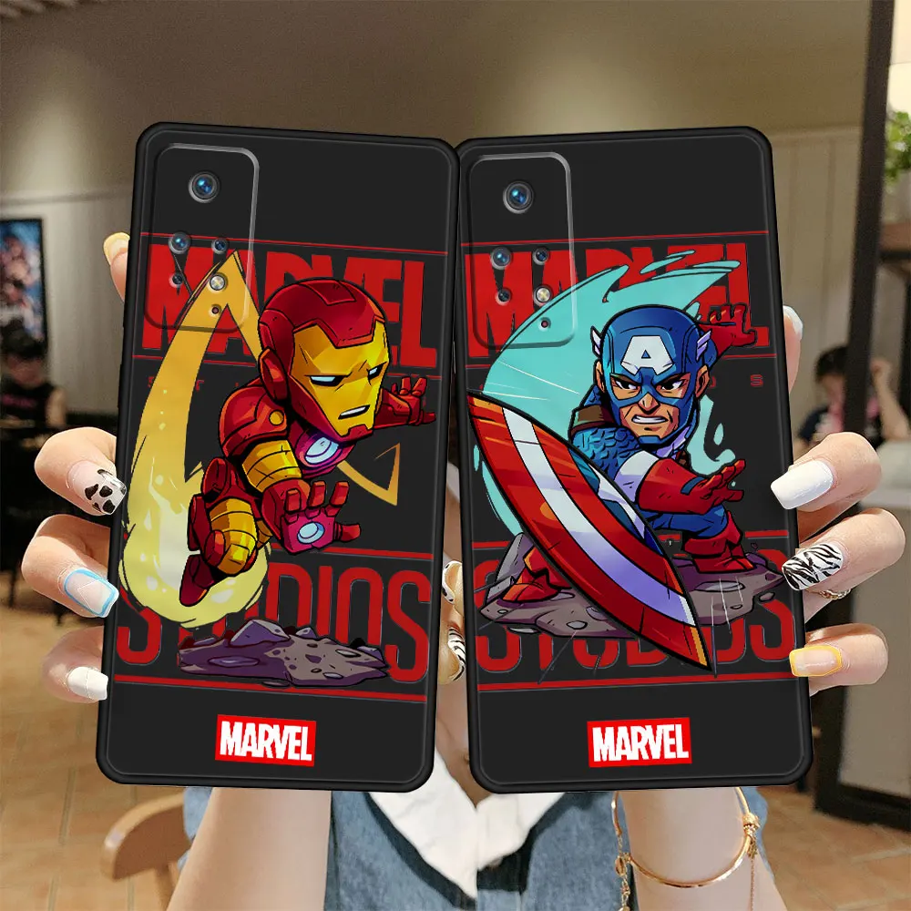 

Phone Casing Armor TPU Case Coque for Redmi 9T 10C Note 10 11 Pro 8A 9A 7A 9C 10A 10s Note11 9 9S 10 11S Pro+ Marvel Iron Man