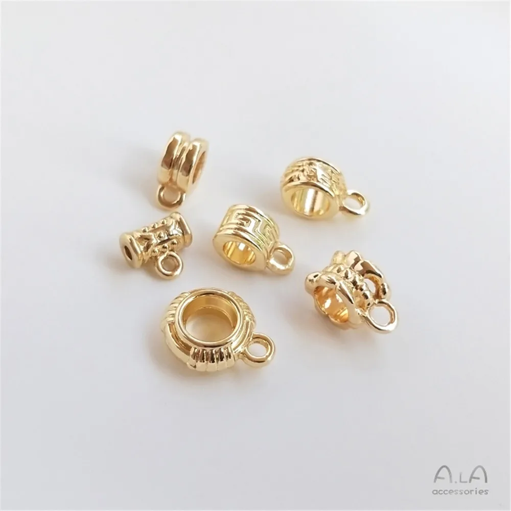 Бусины для браслетов бусины в форме ведра с подвесным кольцом подвесная Пряжка