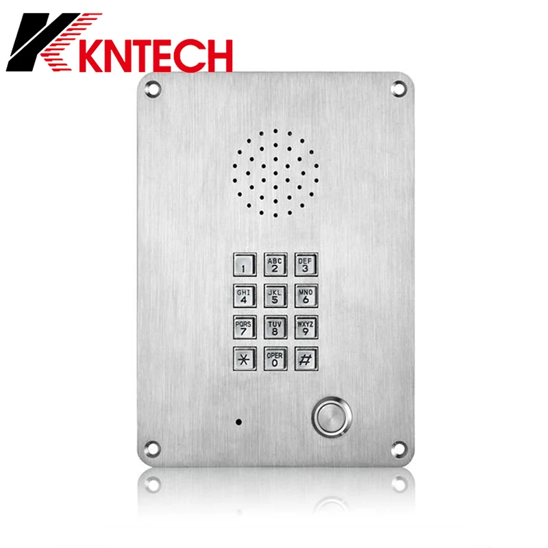 Промышленные антивандальные SIP-телефоны KNTECH KNZD-06 из нержавеющей стали, встраиваемые в стену, для систем внутренней связи, проводные IP-телефоны (art.: 3920db9ccf97a) - 3920db9ccf97a