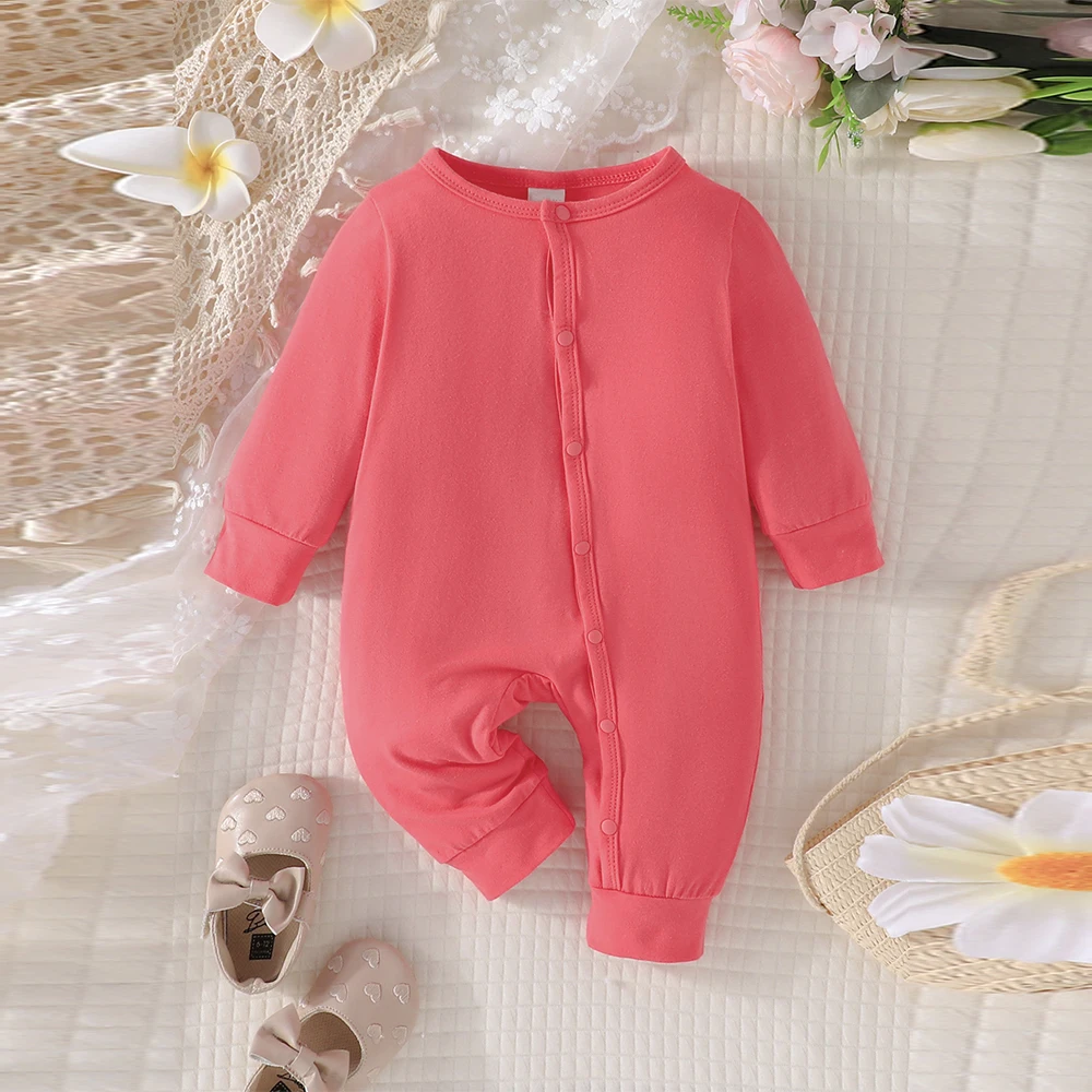 2 шт./партия детский однобортный комбинезон с длинным рукавом и ярким принтом