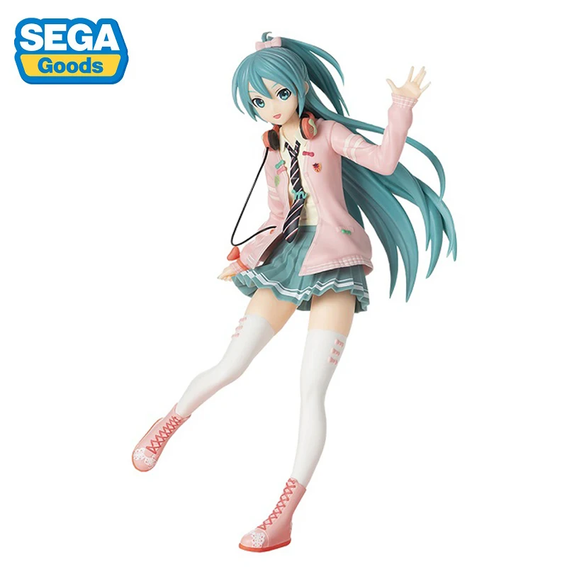 Фигурка героя SEGA Hatsune Miku фигурка VOCALOID Bow-Knot Girl модель 24 см из ПВХ аниме игрушки для