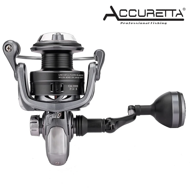 

Metal smooth rotating fishing fighting reel 13+1bb speed ratio 5.2:1 fish food feeder fishing accessories Firm & Strong to