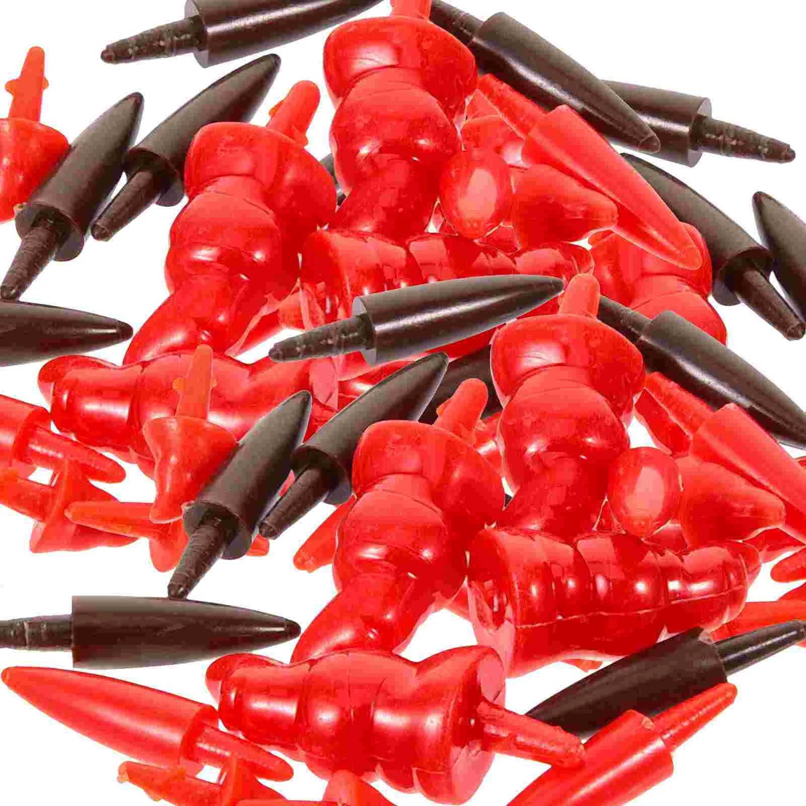 

DIY Plastic Snowman Nose Xmas Making Crafts Material Supplies Noses Black Head Strips